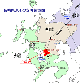 東彼杵町位置図